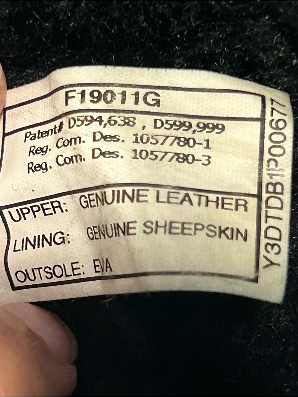 UGG Australia Bailey Button Classic Short Black Women Sheepskin Boots 5803 Sz 9 - Picture 11 of 12